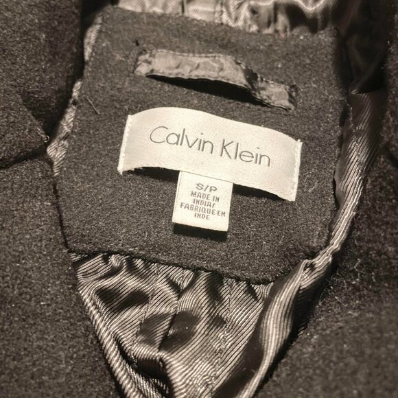 Calvin Klein Wool Blend Peacoat Womens Small - Picture 4 of 16
